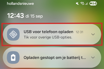 Telefoon gereedmaken voor overzetten foto's Telefoon gereedmaken voor overzetten foto's
